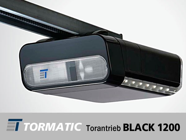 Sektional-Garagentorantrieb TORMATIC Serie Black – Typ 1000, für große Tore und Industrietore