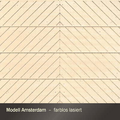 Sektional-Garagentor aus Messivholz – Modell Amsterdam – Fabrikat Novoferm