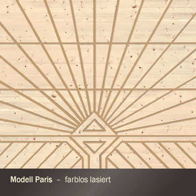 Sektional-Garagentor aus Messivholz – Modell Paris – Fabrikat Novoferm