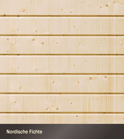 Massivholz-Garagentor – Holzart Fichte