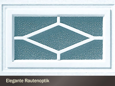 novoferm Sektionaltor-iso20 – Fenster Rautenoptik