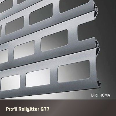Rolltor-Profil Rollgitter-G77